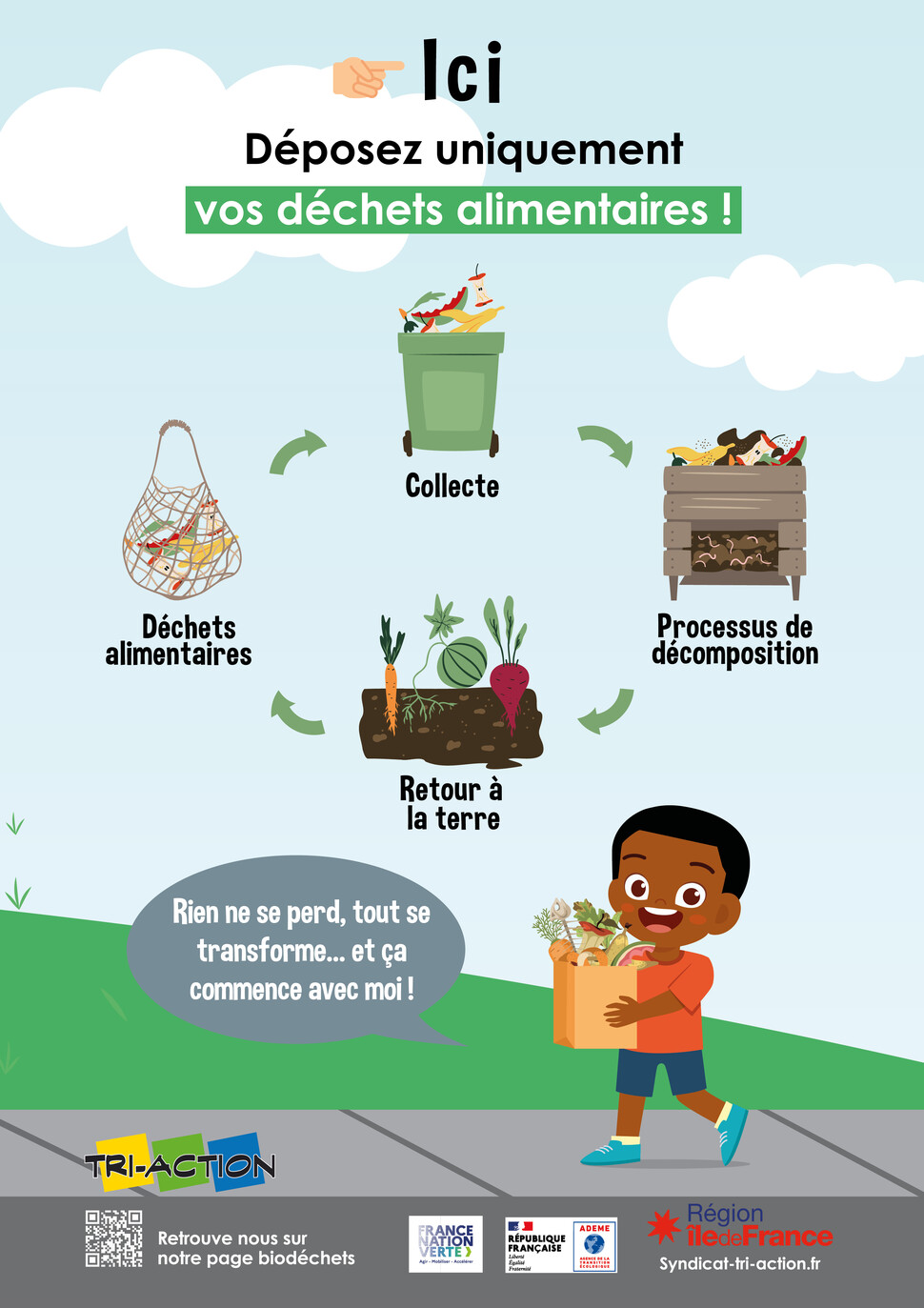 Biodéchets points d'apport volontaire