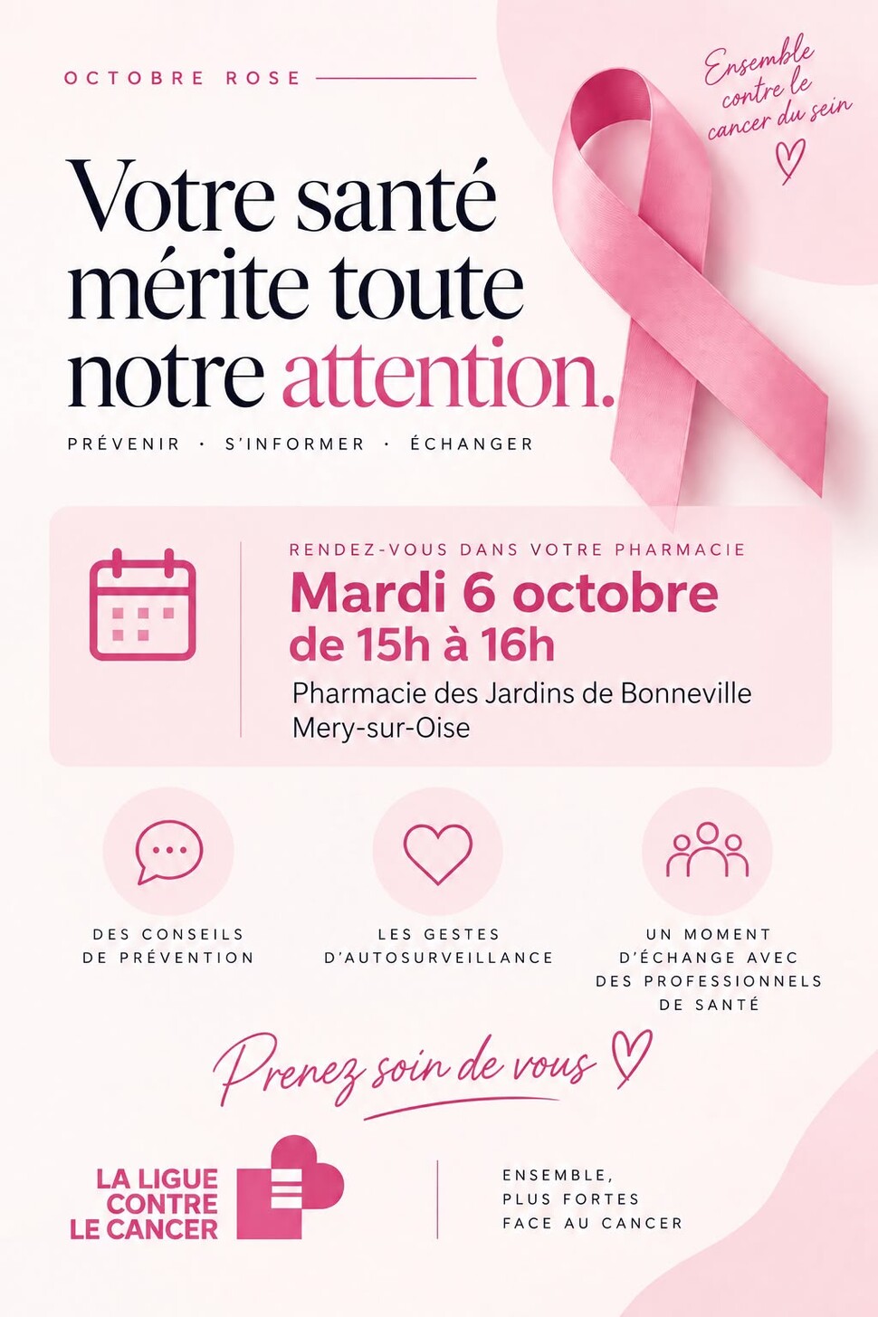 Pharmacie Bonneville Octobre Rose 2026