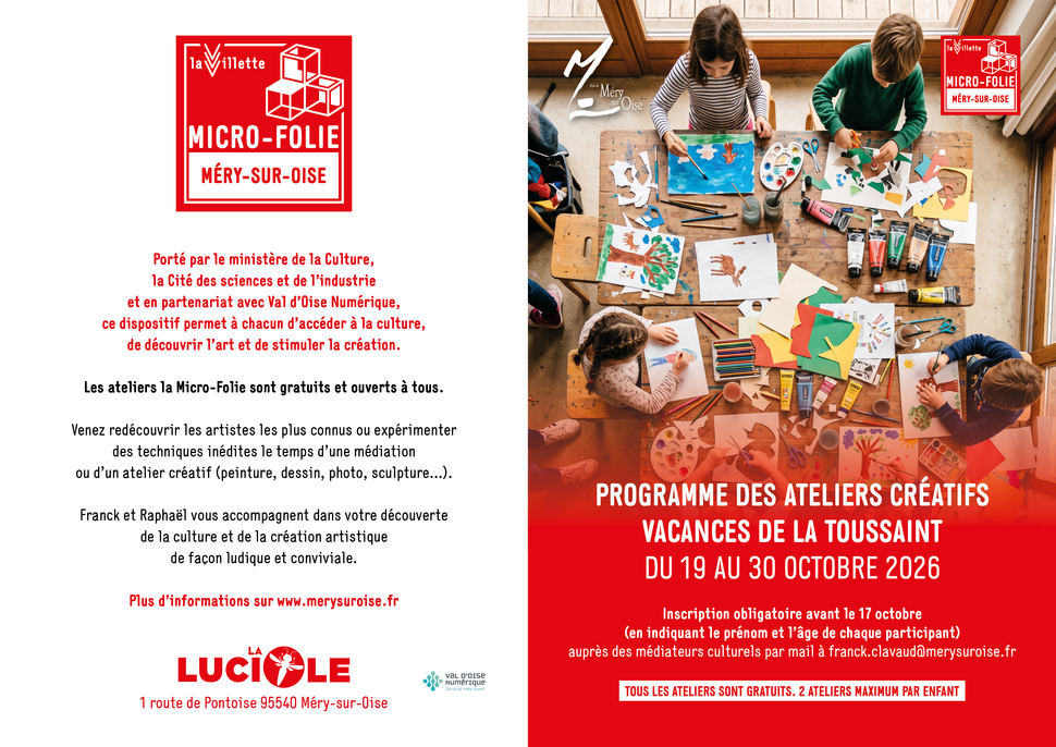 Programme Micro-Folie Toussaint 2026